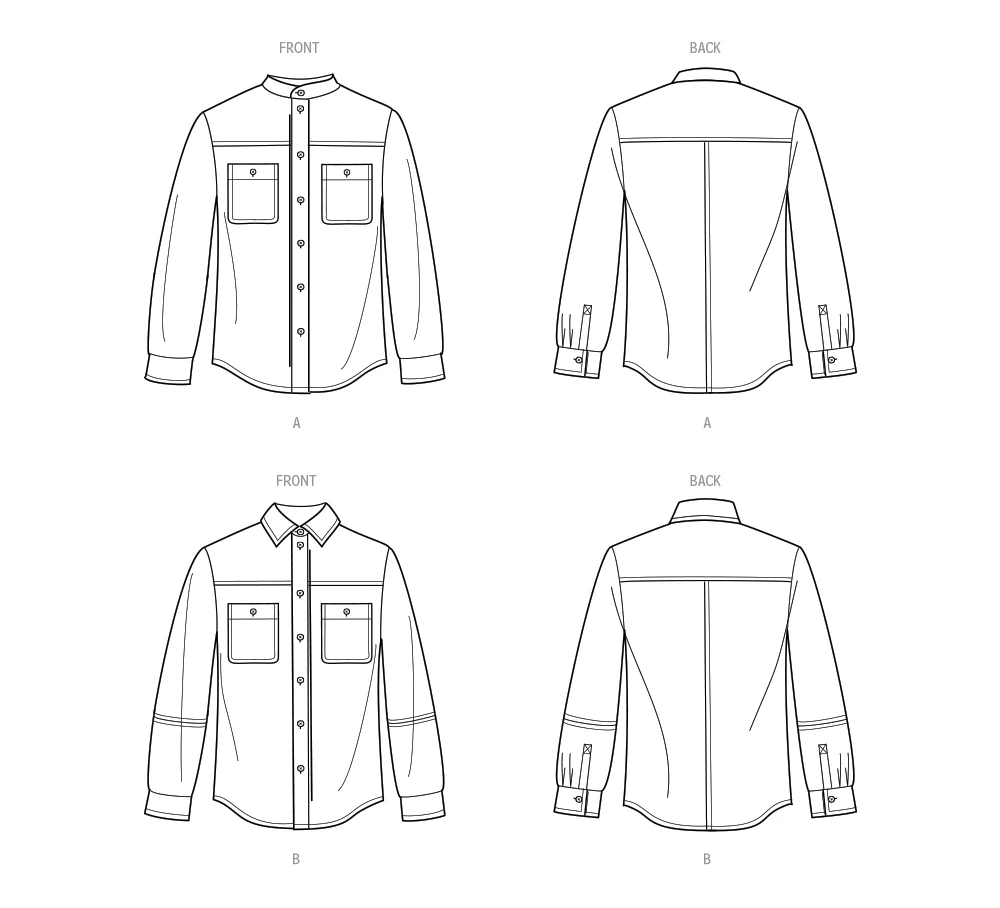 Simplicity Unisex Shirts S9858 - Image 9