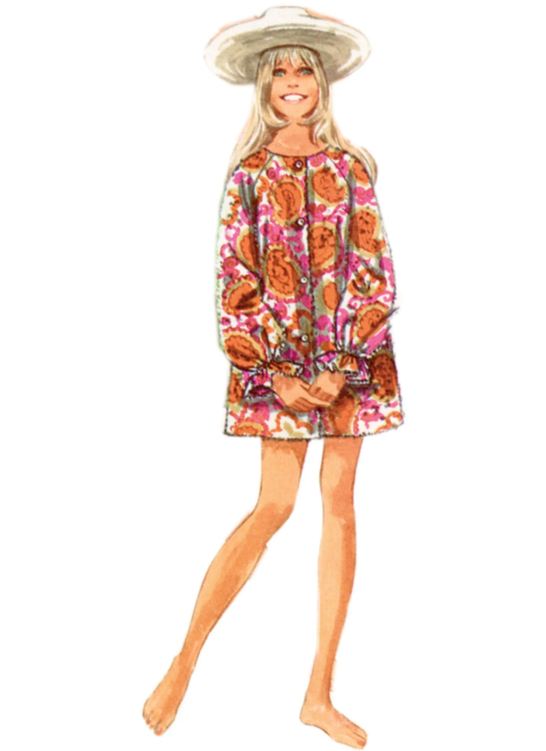 Simplicity Vintage Beach Cover-Up & Robe S9914 - Image 4