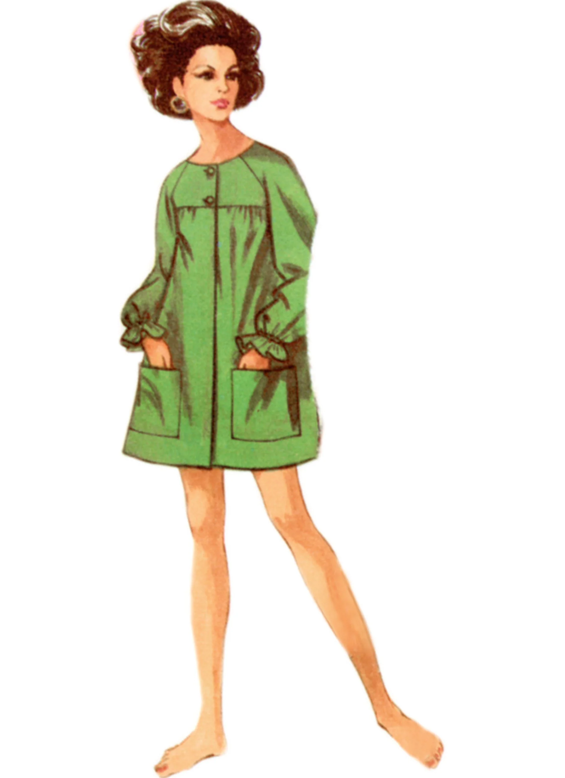 Simplicity Vintage Beach Cover-Up & Robe S9914 - Image 6
