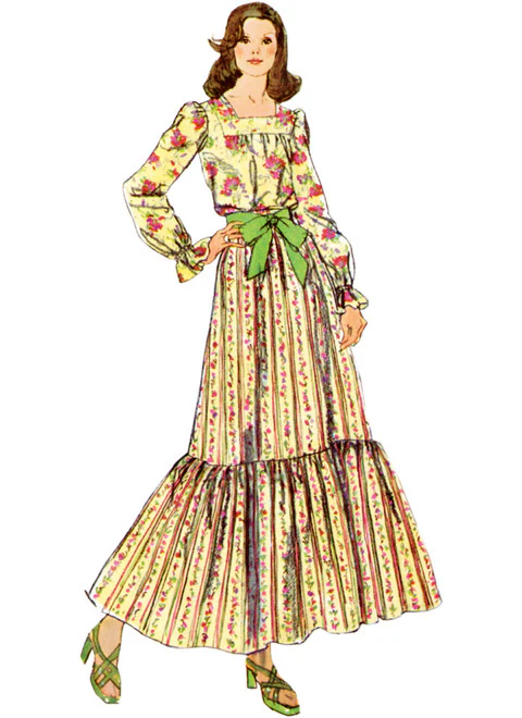 Simplicity Vintage Blouse & Skirt S9816 - Image 3