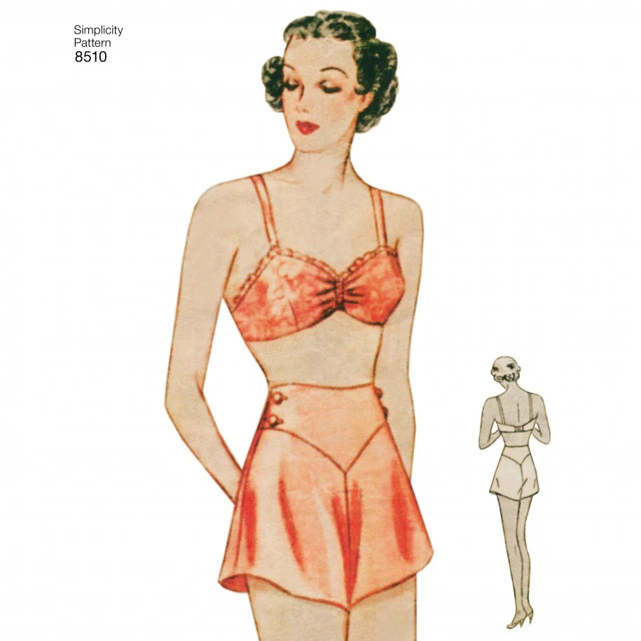 Simplicity Vintage Brassiere & Panties S8510 - Image 4