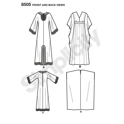 Simplicity Vintage Caftans S8505 - Image 5