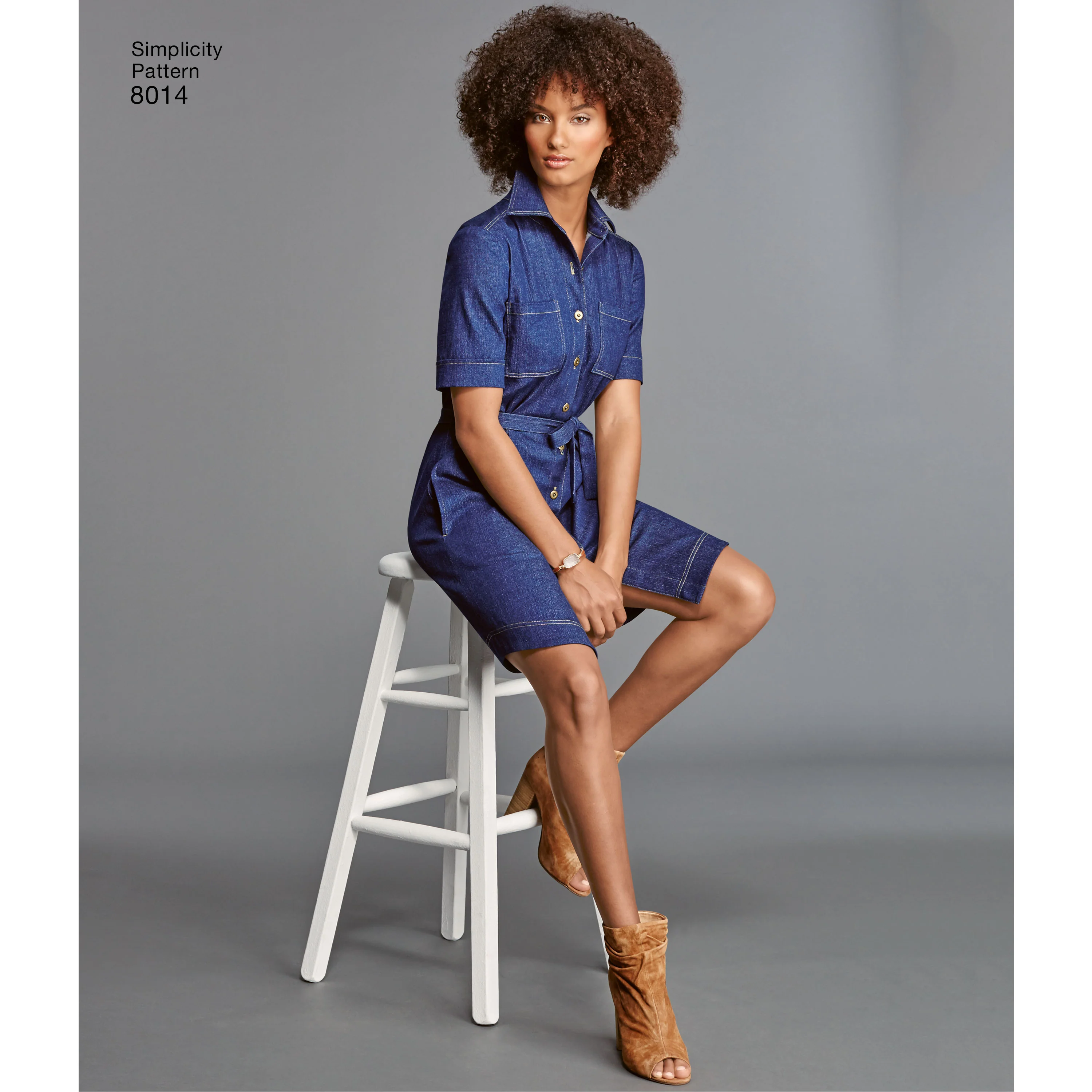 Simplicity Vintage Shirt Dress S8014 - Image 4