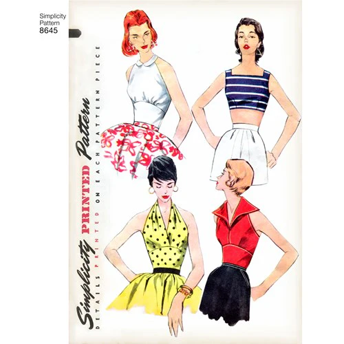 Simplicity Vintage Tops S8645 - Image 2
