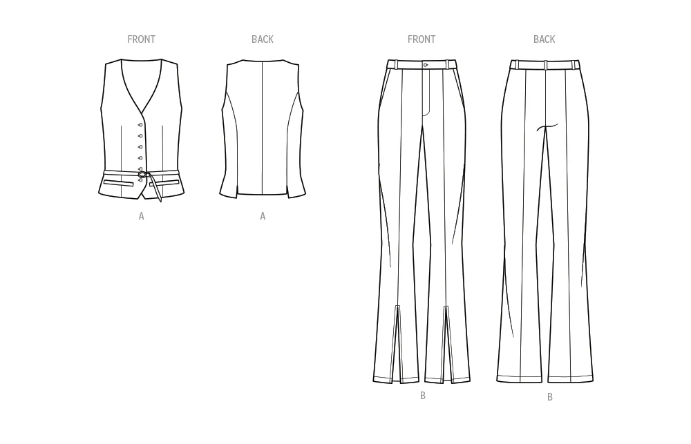 Simplicity Waistcoat and Trousers S9689 - Image 6