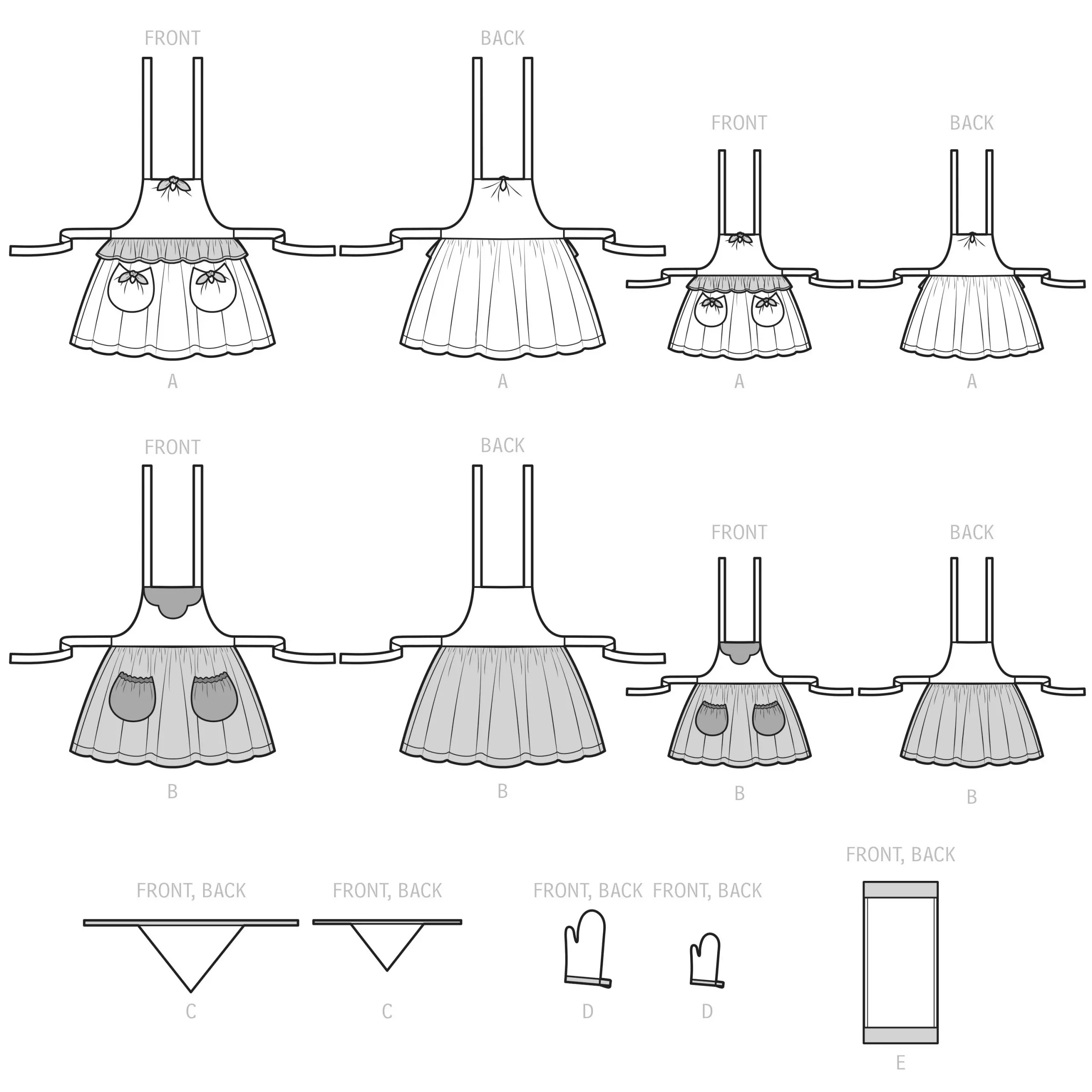 Simplicity Woman/Child Aprons S9565 - Image 6