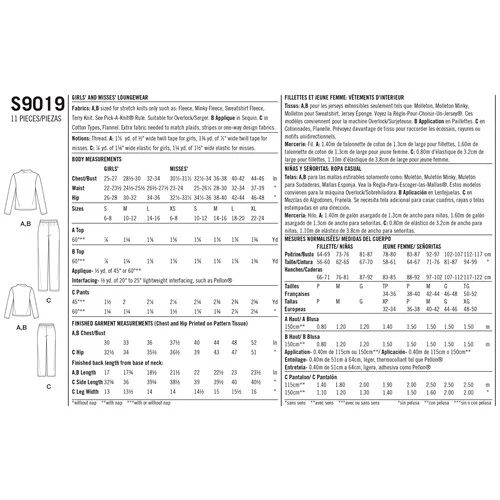 Simplicity Women's/Girl's Nightwear S9019 - Image 10