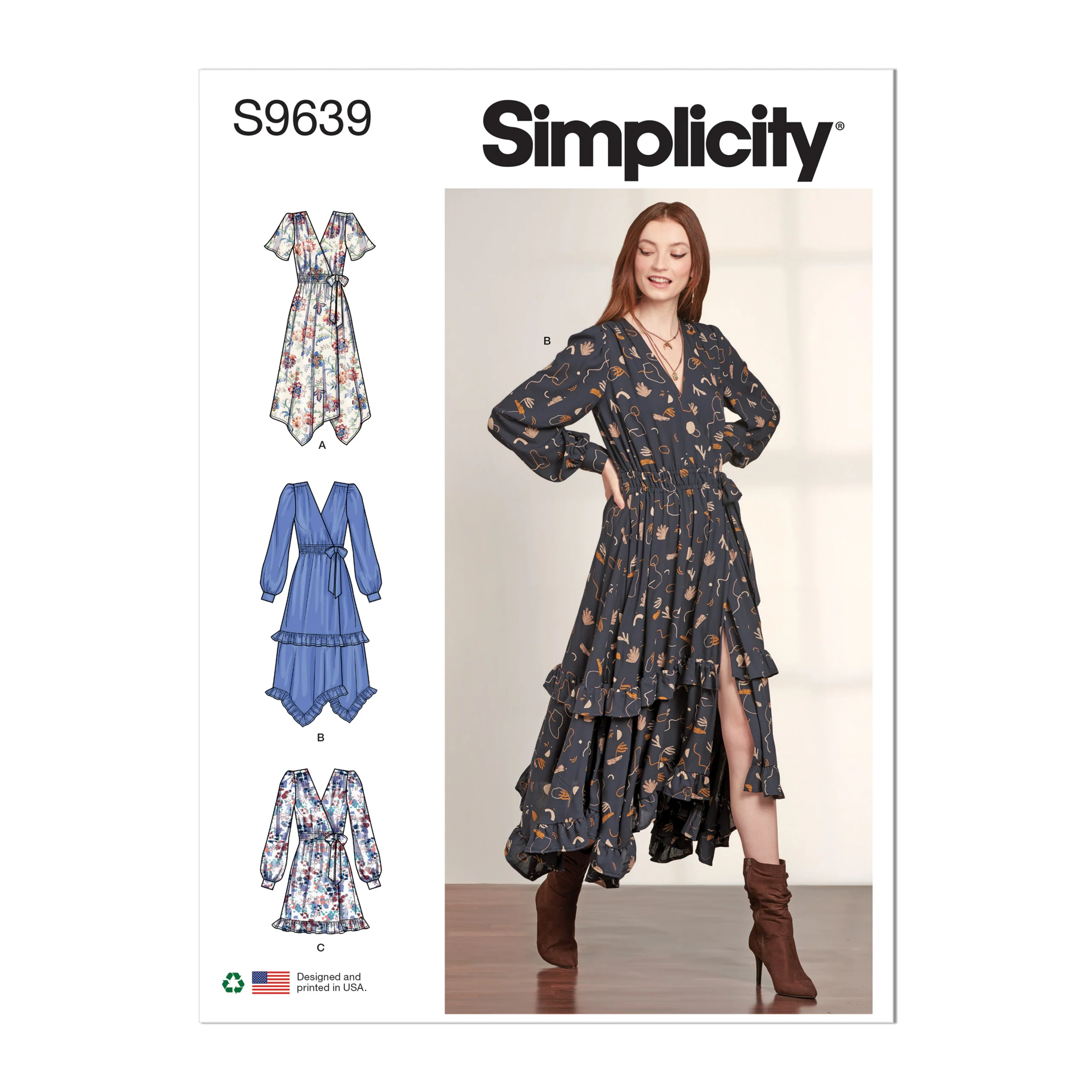 Simplicity Wrap Dresses S9639 - Image 2