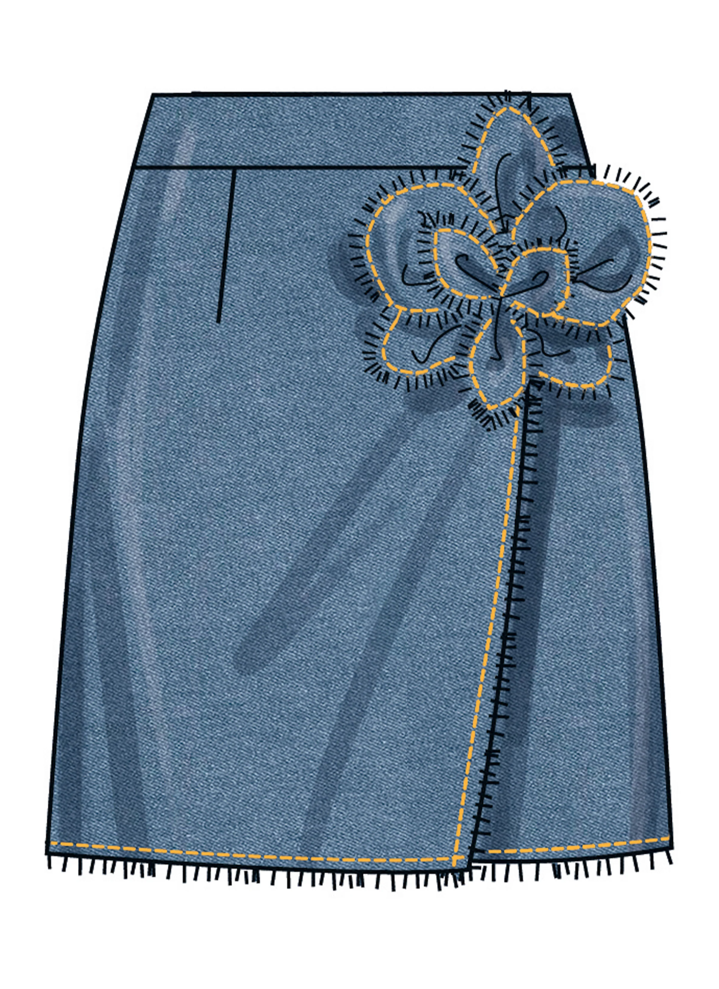 Simplicity Wrap Skirts S3104 - Image 3