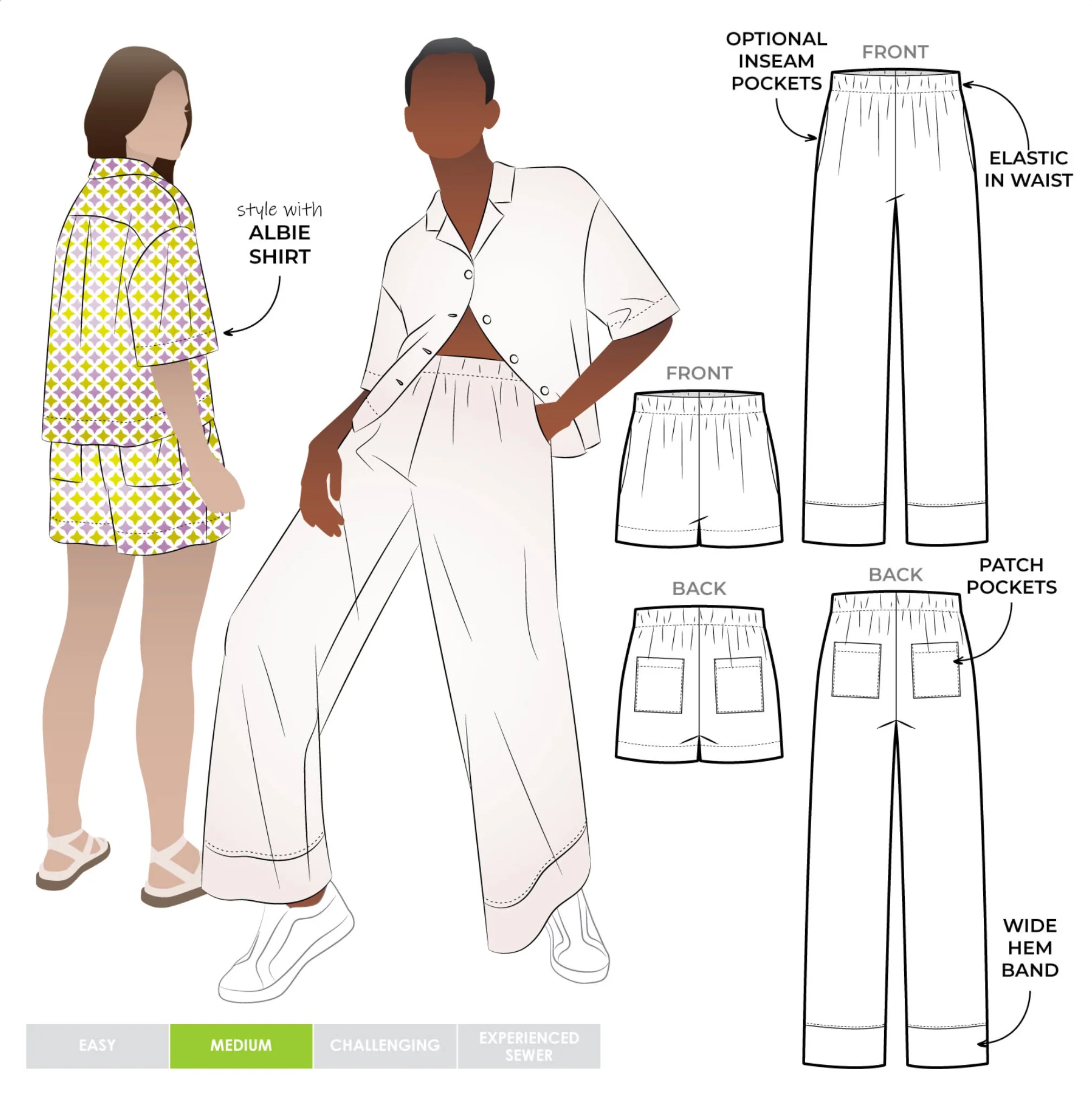 Style Arc Albie Woven Pant and Short - Image 11