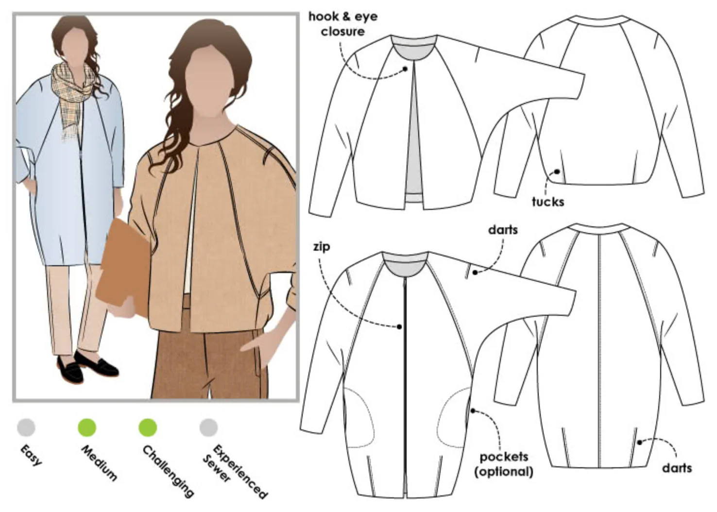 Style Arc Alegra Jacket and Coat - Image 4