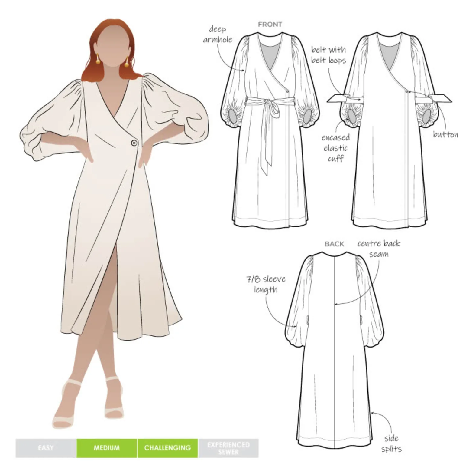Style Arc Brigid Wrap Dress - Image 9