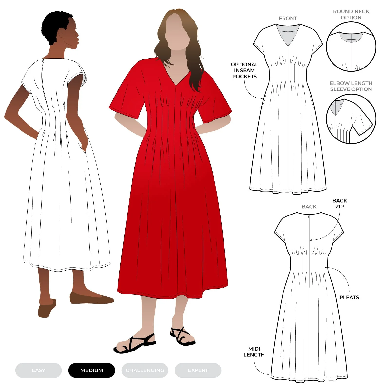 Style Arc Bronte Woven Dress - Image 15