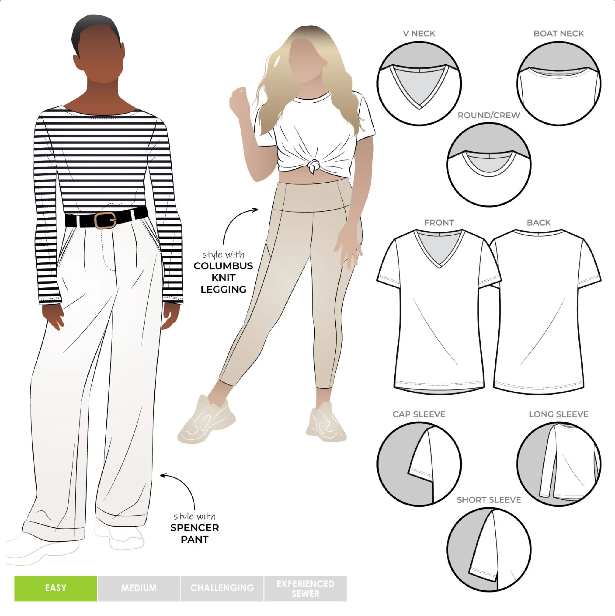 Style Arc Ellis Knit Tee - Image 15