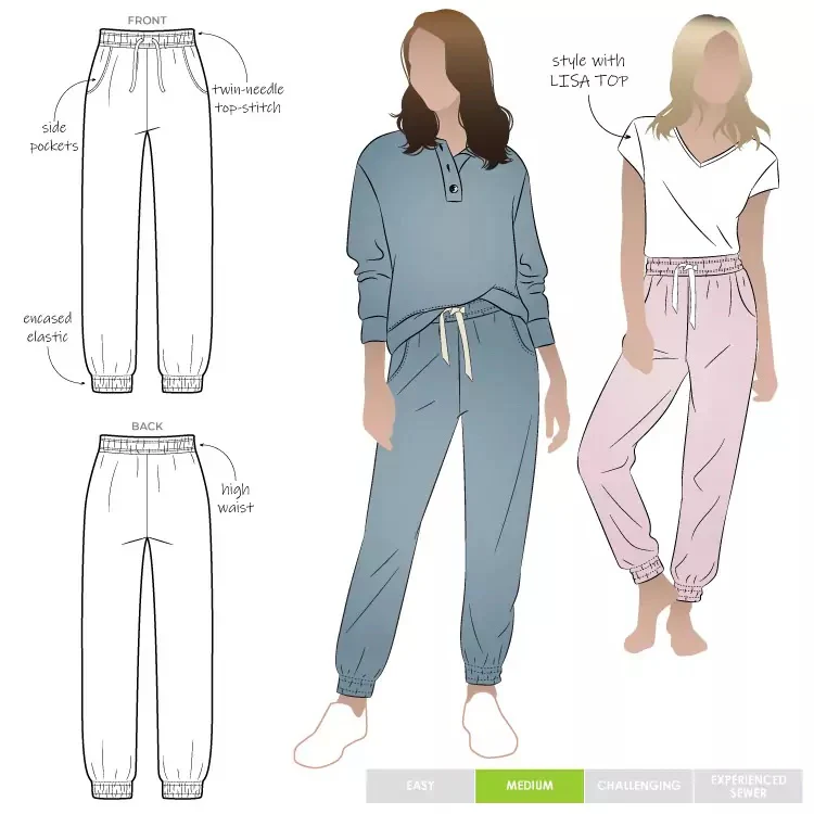 Style Arc Ernie Knit Pant - Image 8