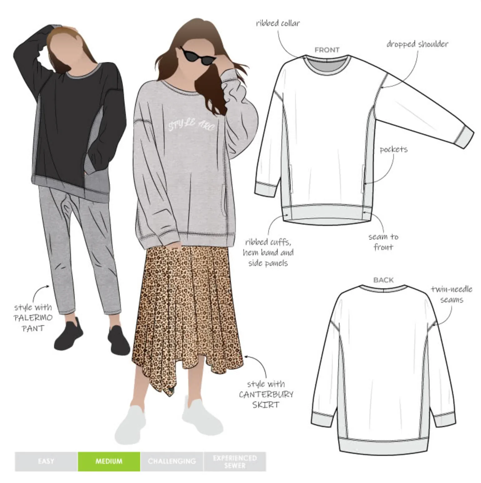Style Arc Fenix Sweatshirt - Image 5