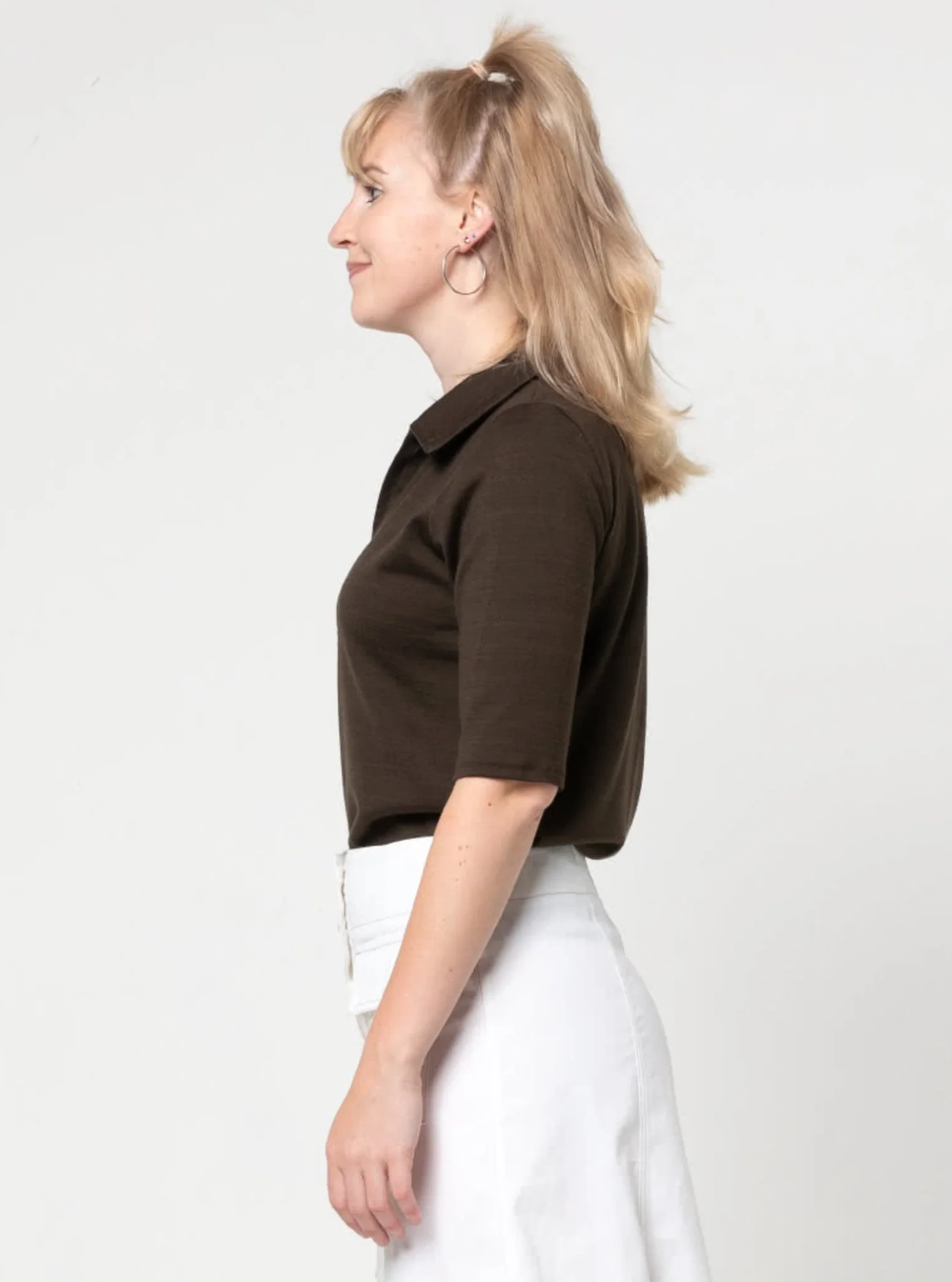 Style Arc Raph Knit Polo Top - Image 9