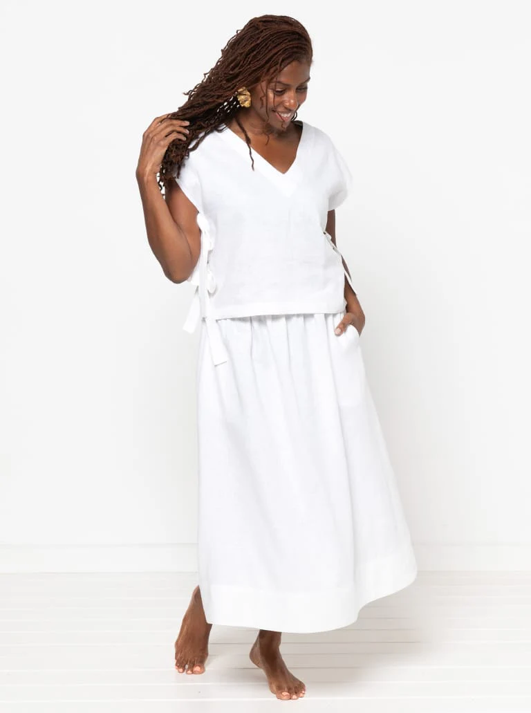 Style Arc Rumi Woven Skirt and Pant - Image 4