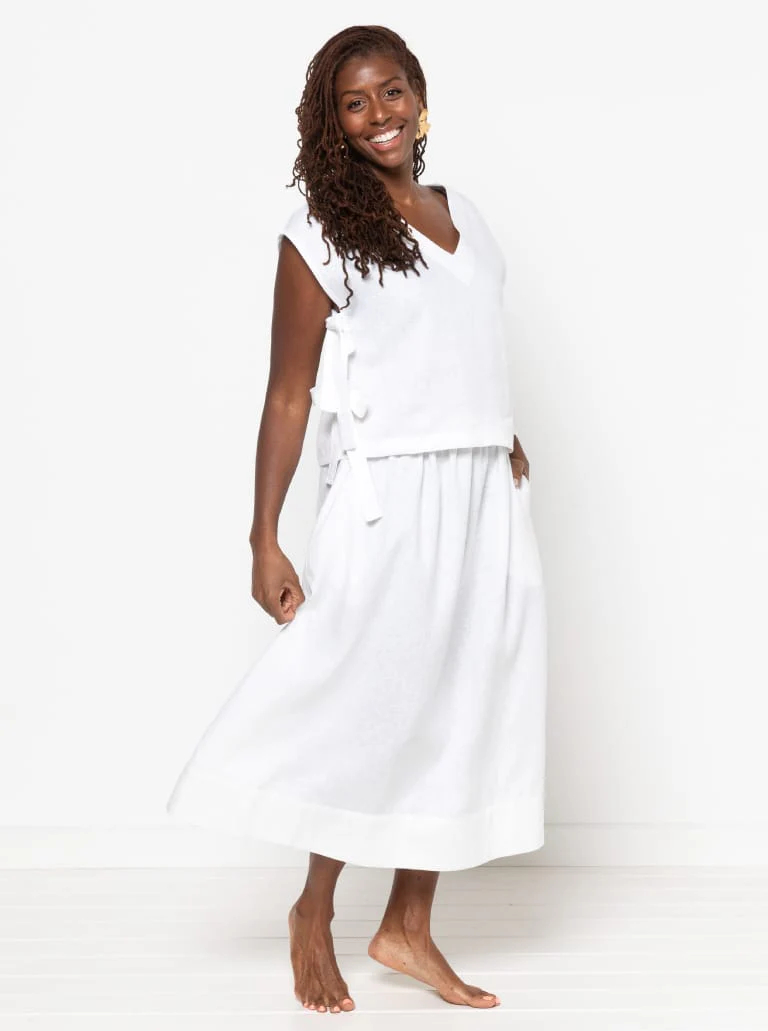 Style Arc Rumi Woven Skirt and Pant - Image 5