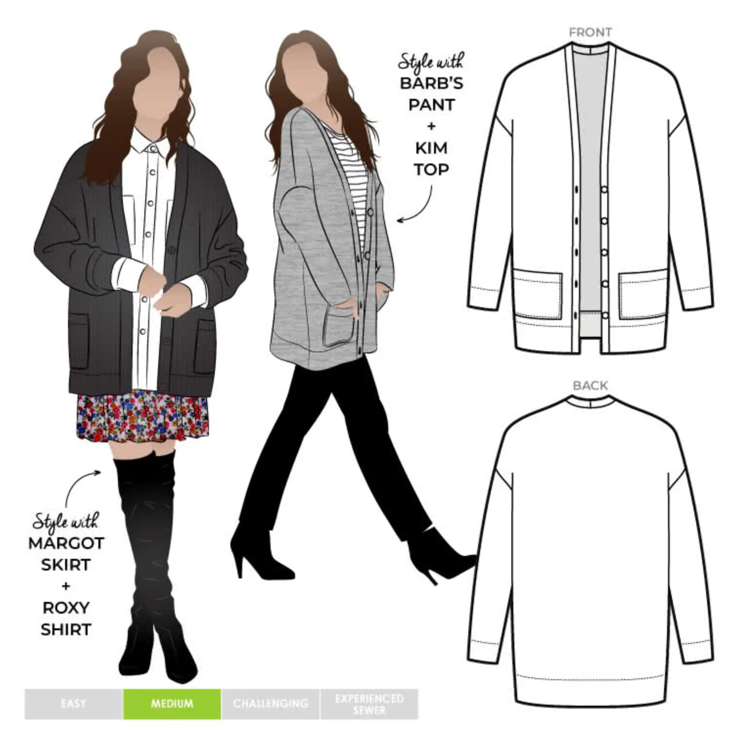 Style Arc Sabel Boyfriend Knit Cardi - Image 5