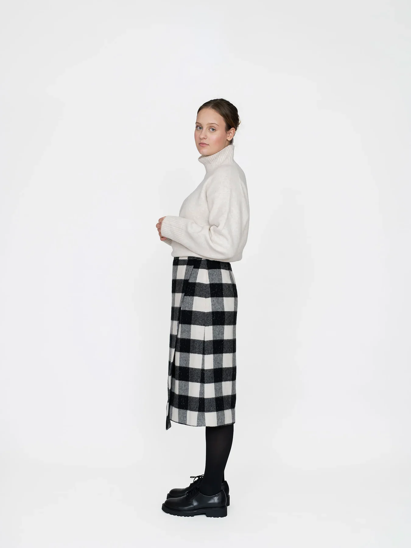 The Assembly Line Asymmetric Midi Skirt - Image 7