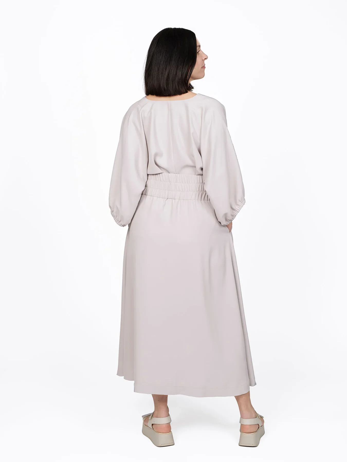 The Assembly Line Elastic Waist Maxi Skirt - Image 6