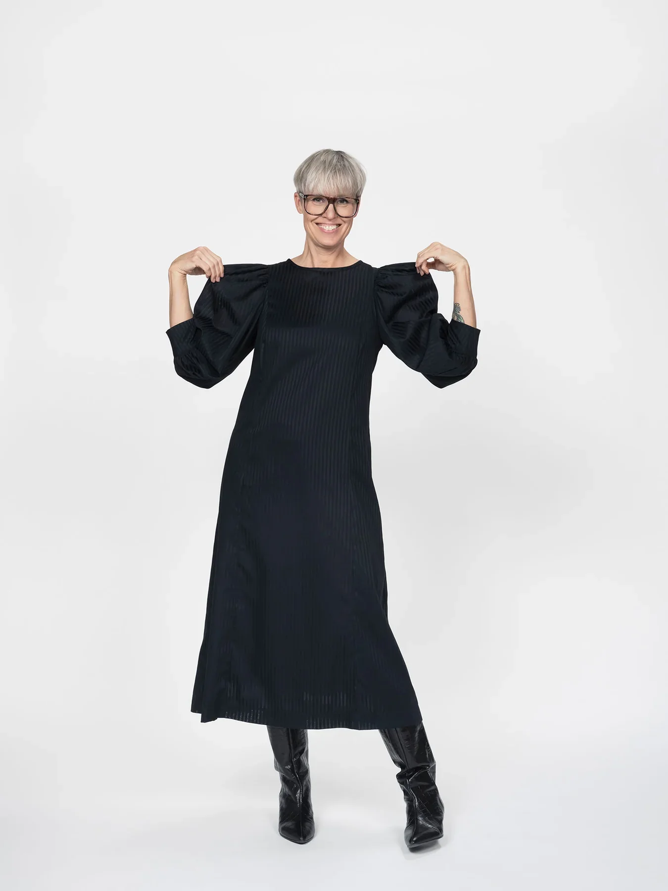 The Assembly Line Flutter Sleeve Dress - Image 3