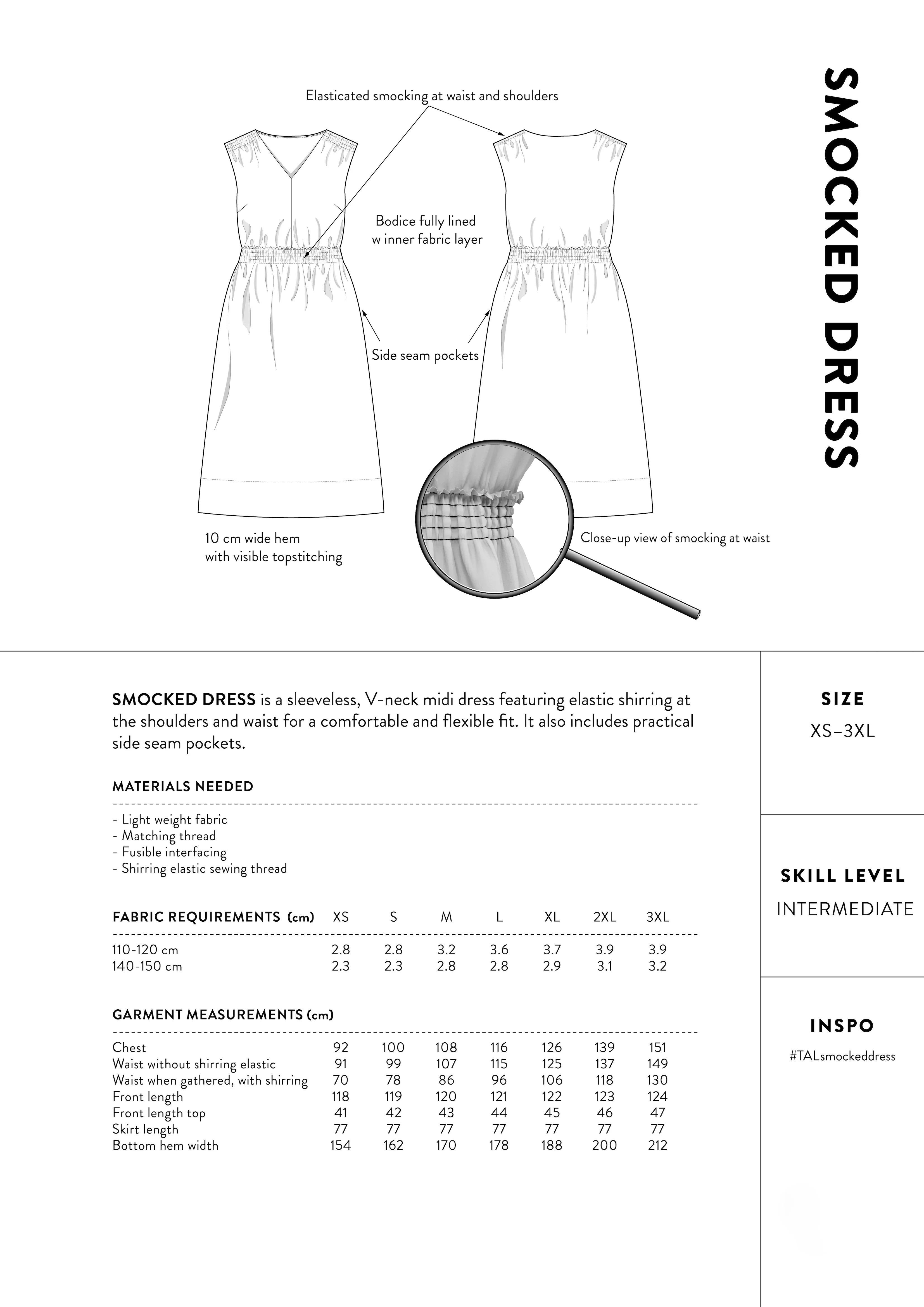 The Assembly Line Smocked Dress - Image 10