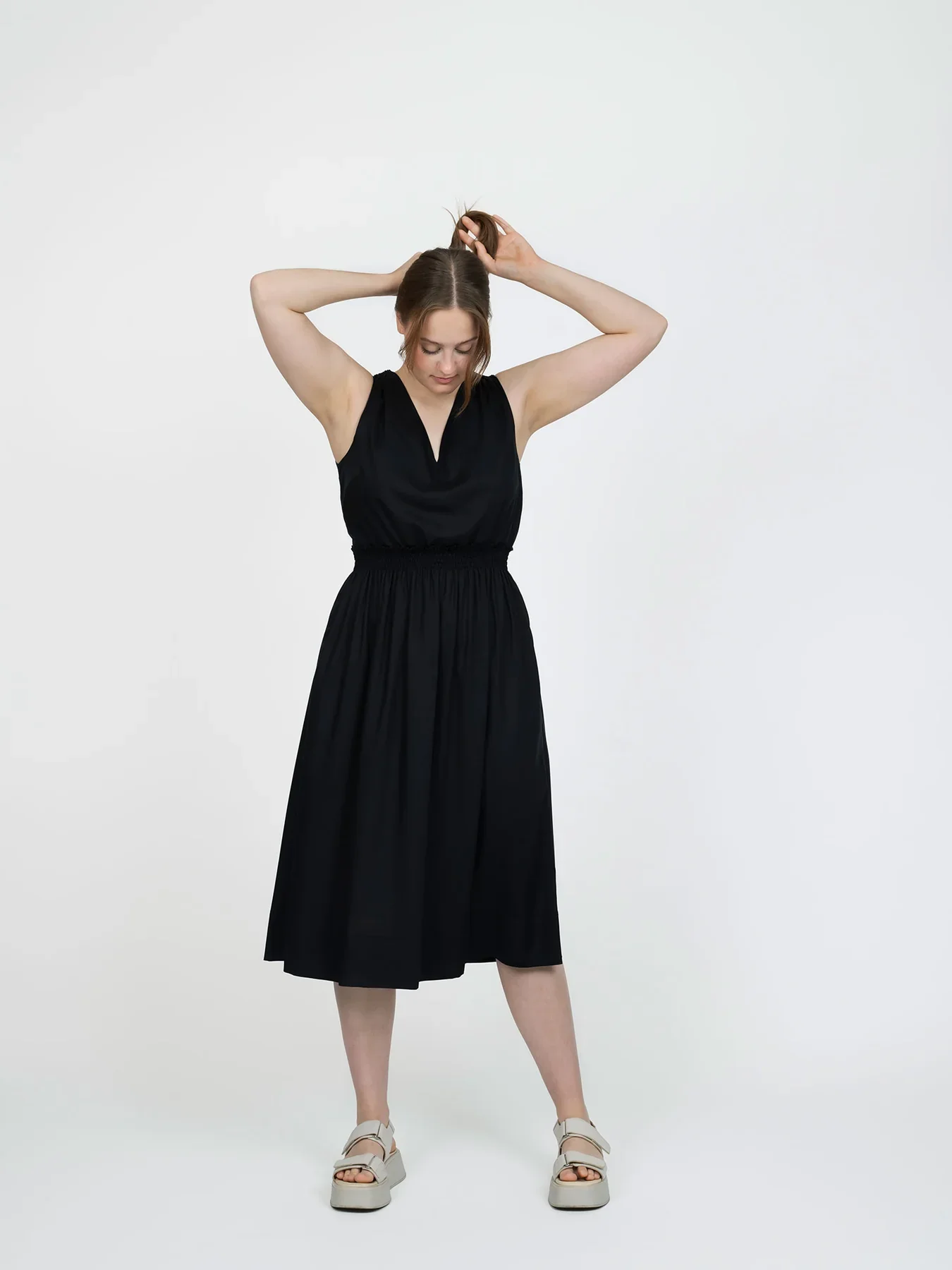 The Assembly Line Smocked Dress - Image 2