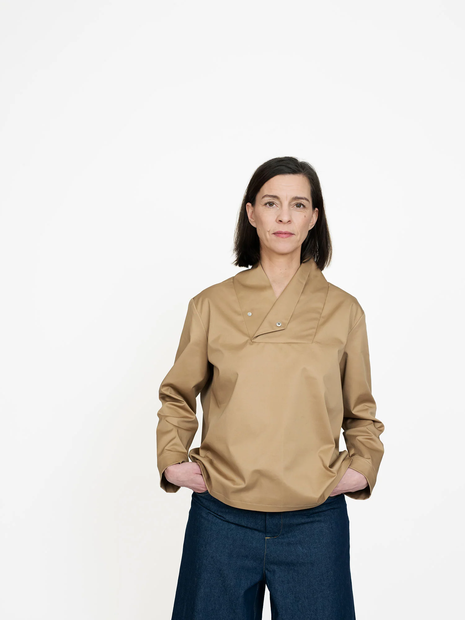 The Assembly Line Wrap Collar Shirt - Image 5