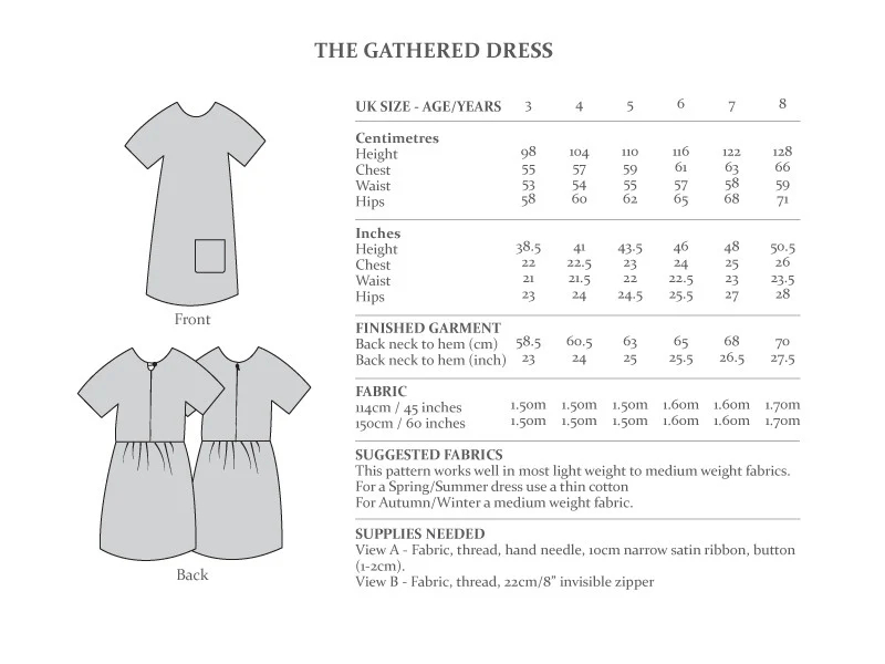 The Avid Seamstress Children's Gathered Dress - Image 4