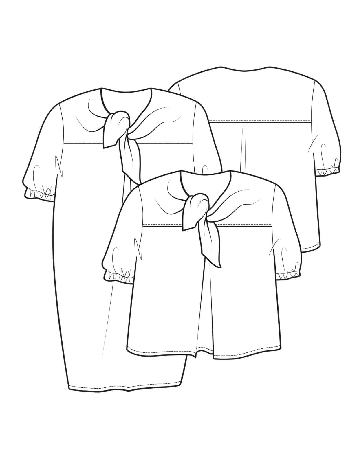 The Maker's Atelier Tie Blouse and Dress - Image 10