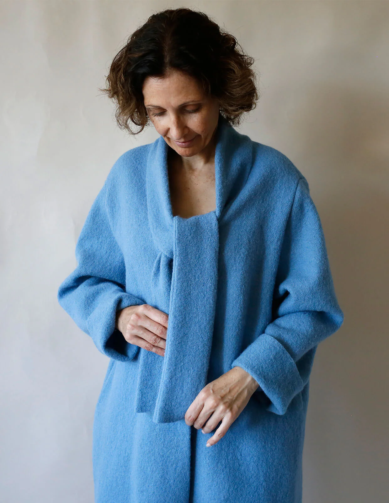 The Maker's Atelier Tie Front Cardigan Coat - Image 2