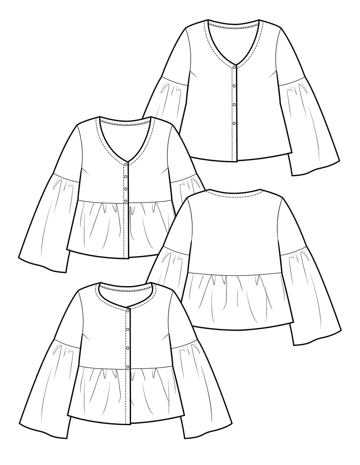 The Maker's Atelier Tiered Blouse - Image 7