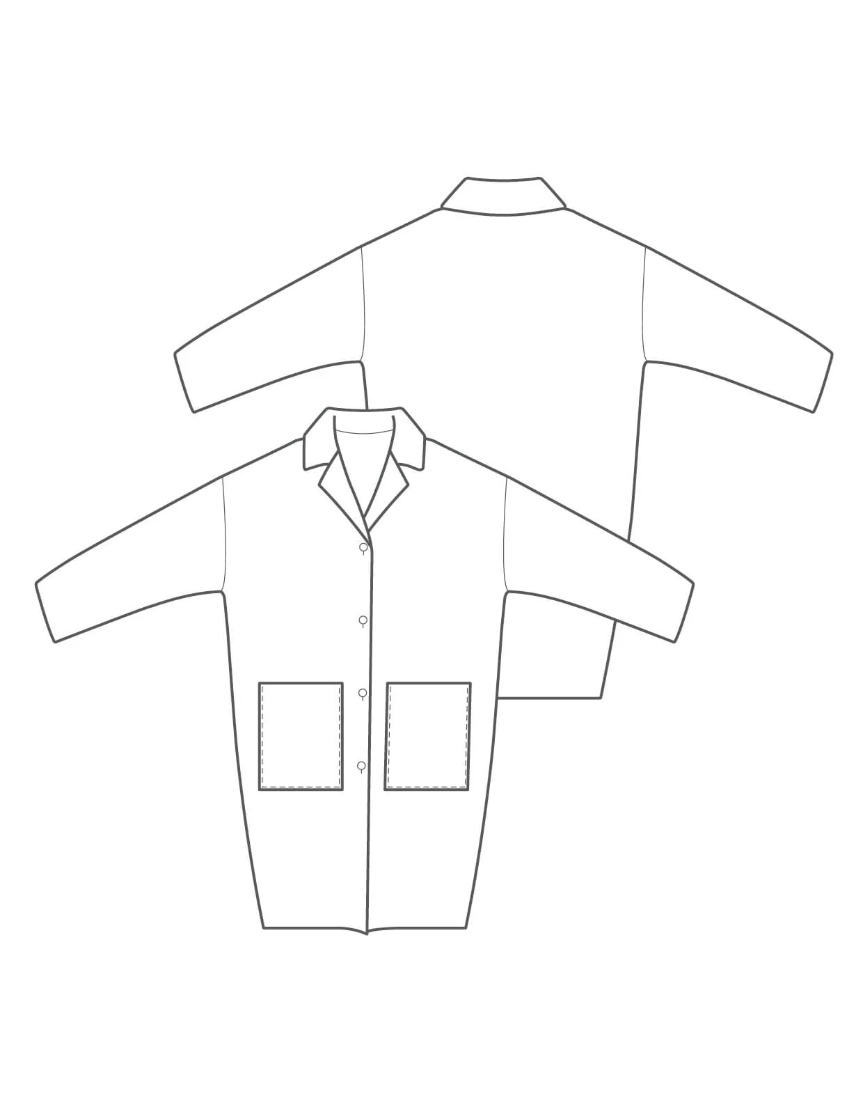 The Maker's Atelier Unlined Raw-edged Coat - Image 10
