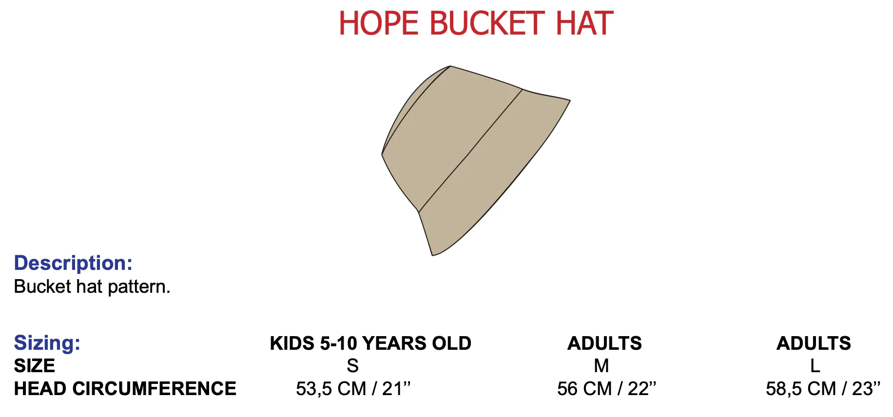 The Patterns Room Child/Women Hope Bucket Hat - Image 6