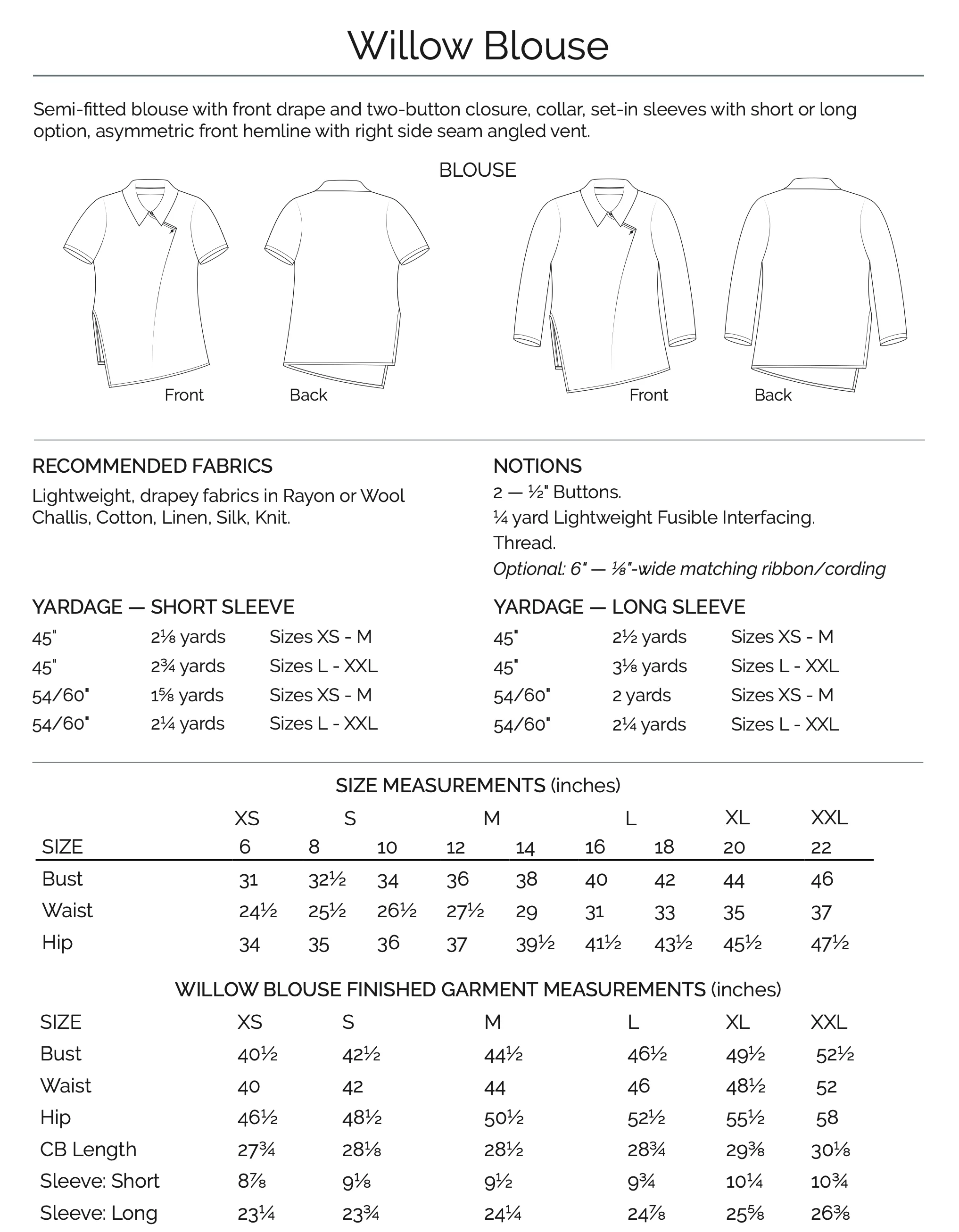 The Sewing Workshop Willow Blouse - Image 8