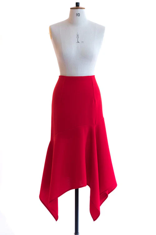 Trend Patterns TPC17 Drape Hem Skirt - Image 3