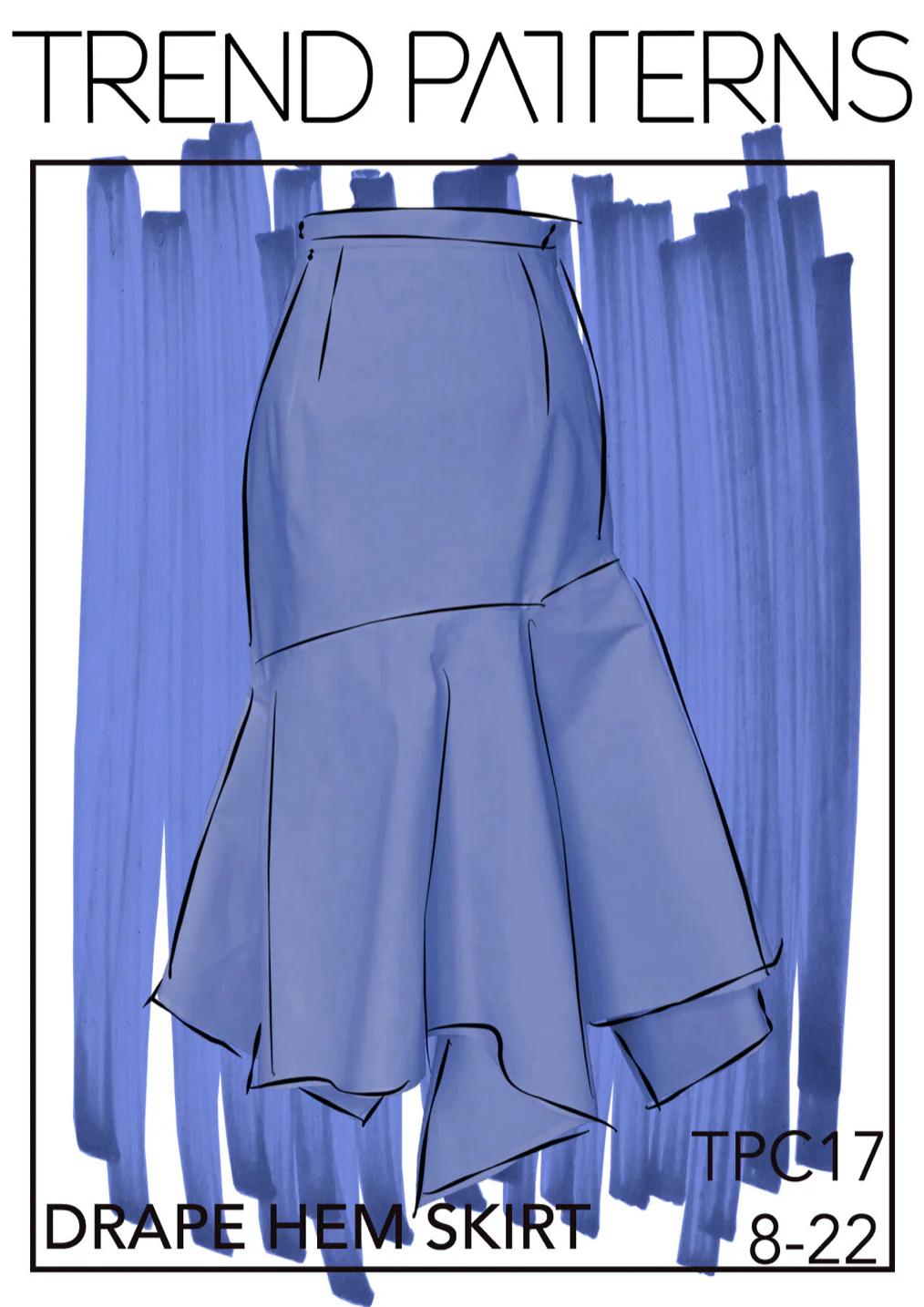 Trend Patterns TPC17 Drape Hem Skirt - Image 7