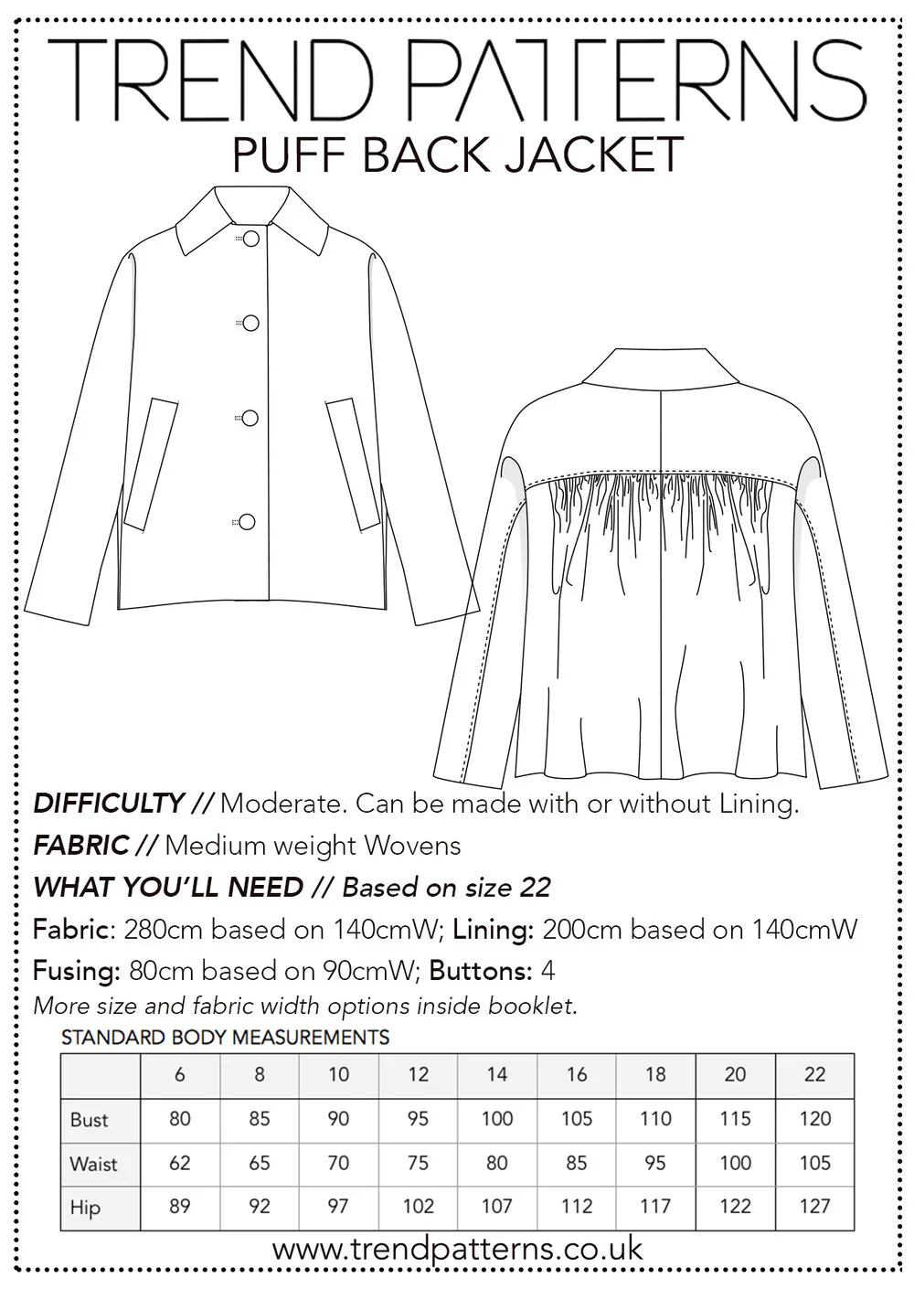 Trend Patterns TPC27 Puff Back Jacket - Image 9