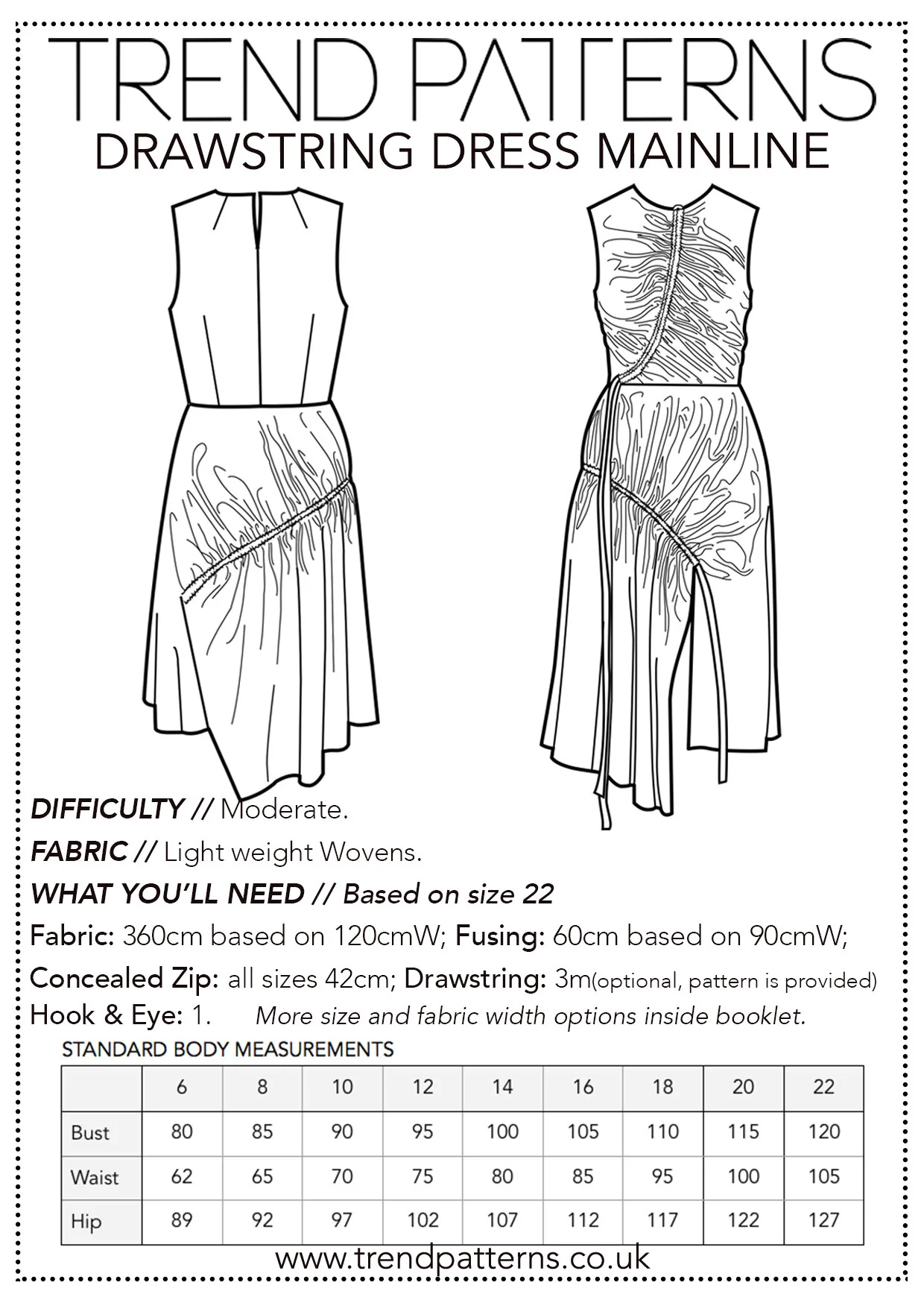 Trend Patterns TPC9 Drawstring Dress - Image 5