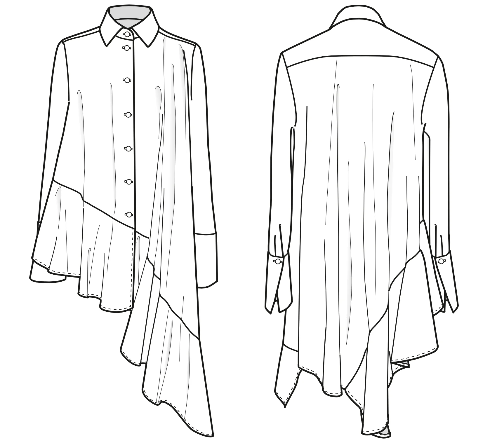 Trend Patterns TPCSH4 Ruffle Shirt - Image 9