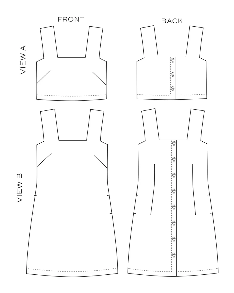 True Bias Aster Top and Dress - Image 26