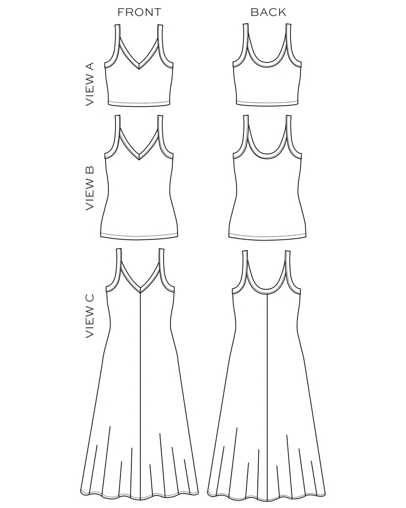 True Bias Zoey Tank and Dress - Image 28