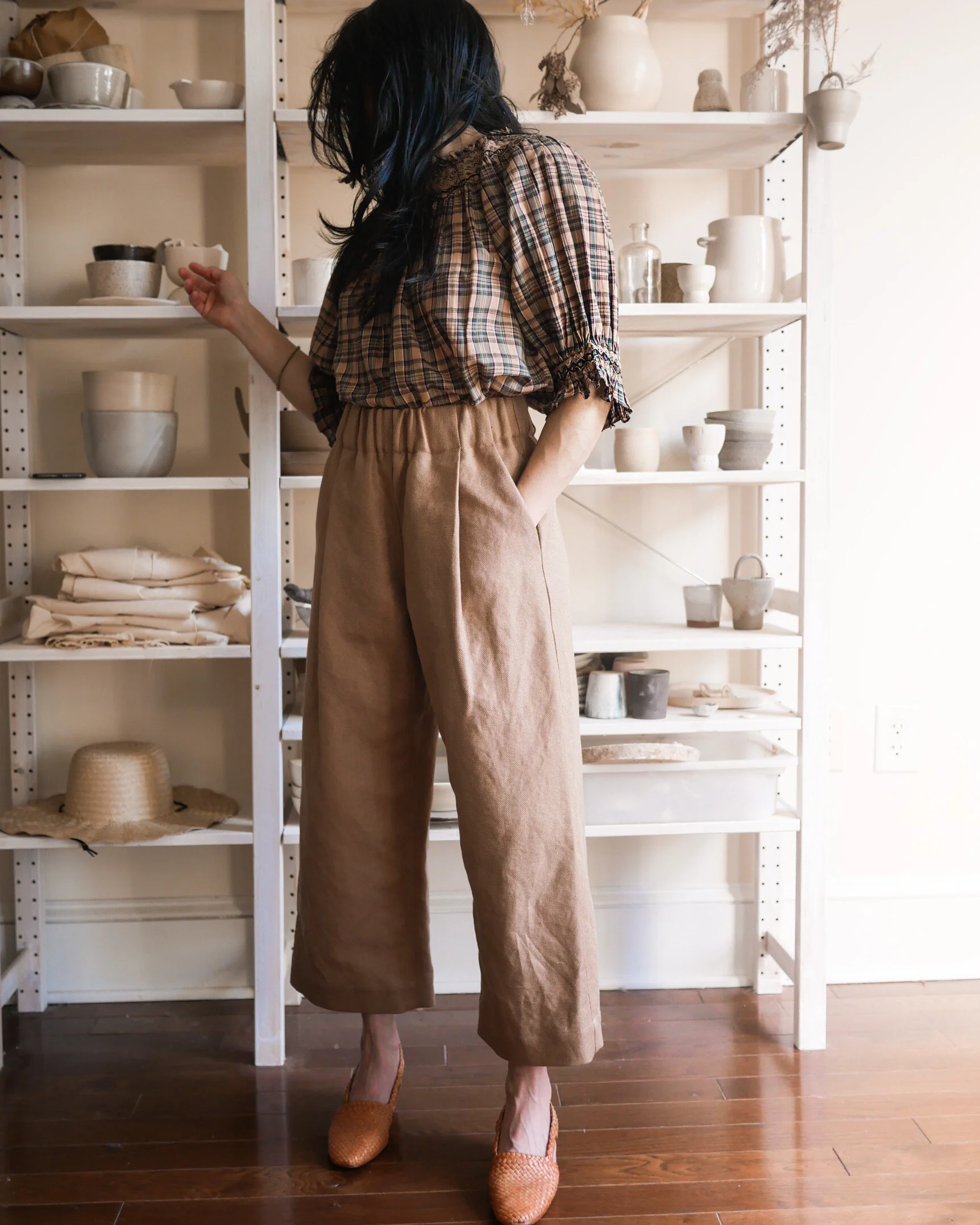 Vivian Shao Chen Bisque Trousers - Image 4
