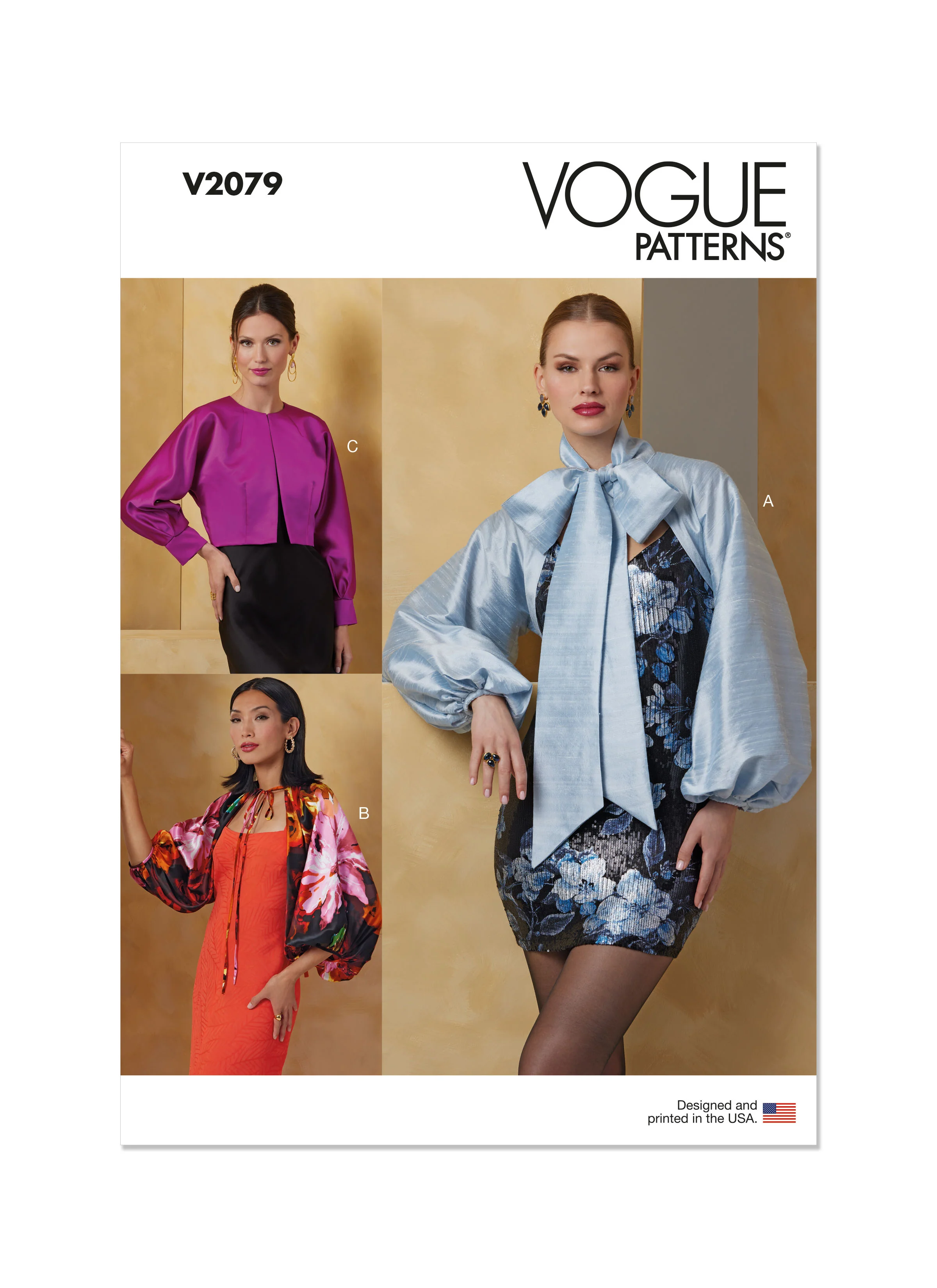 Vogue Bolero Sleeves V2079 - Image 2