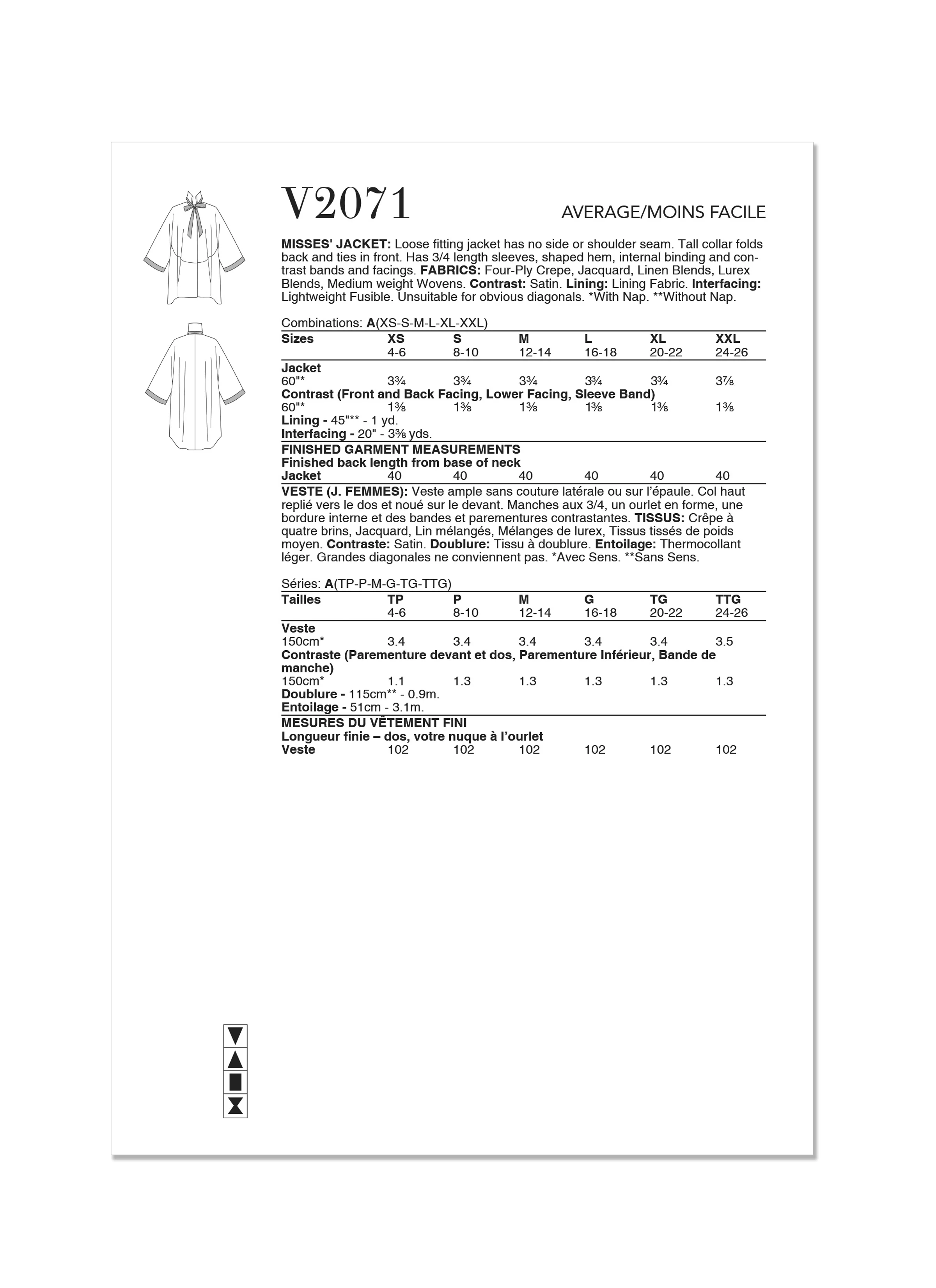 Vogue Jacket V2071 - Image 6