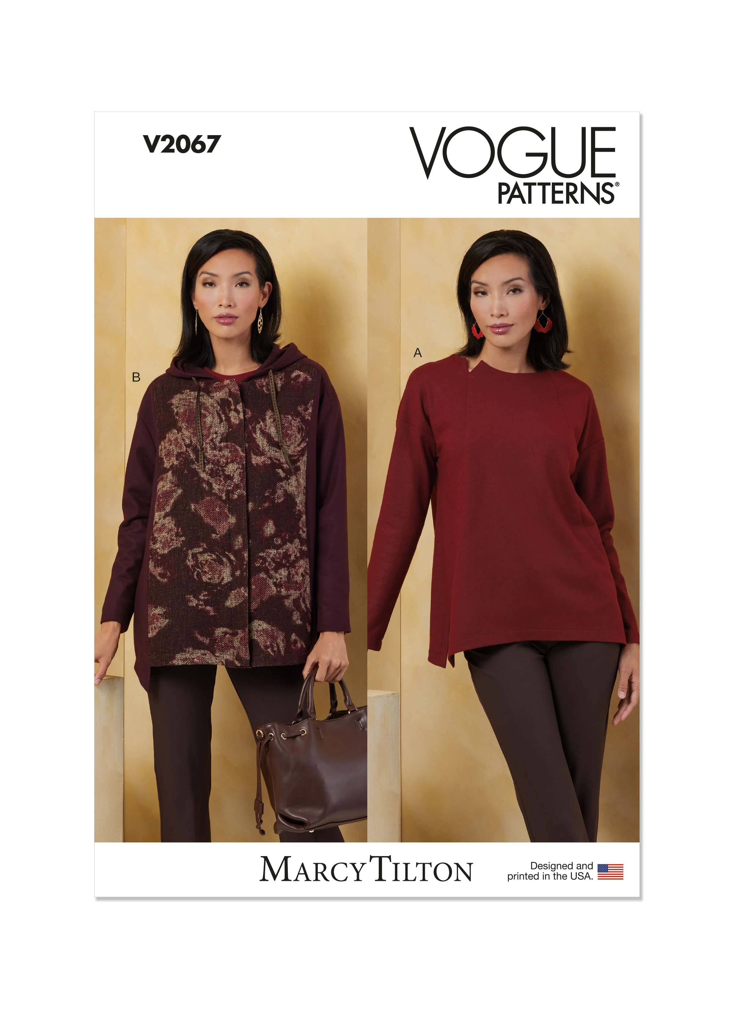 Vogue Knit Tops V2067 - Image 2
