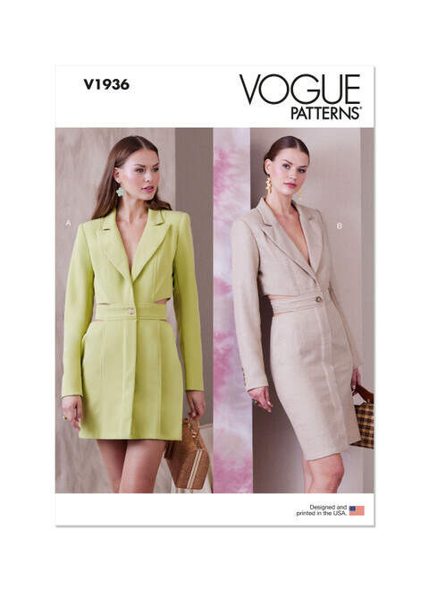 Vogue Blazer Dress V1936 - Image 2