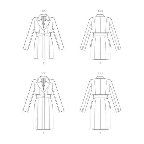 Vogue Blazer Dress V1936 - Image 8
